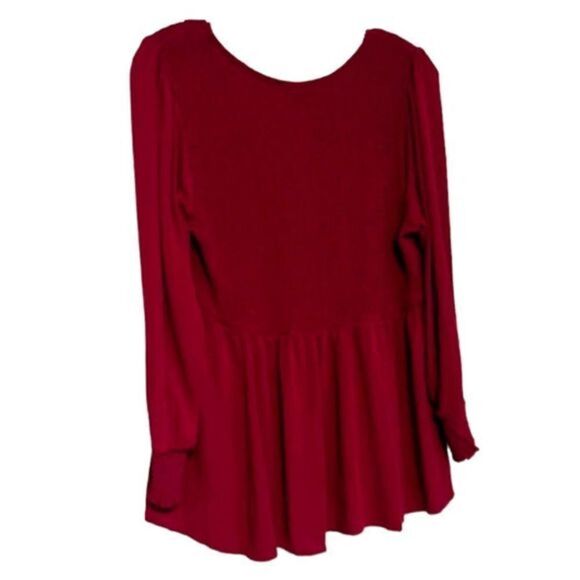 TORRID Plus Size NEW Gauze Babydoll LongSleeve  Tunic 1X - Picture 7 of 11